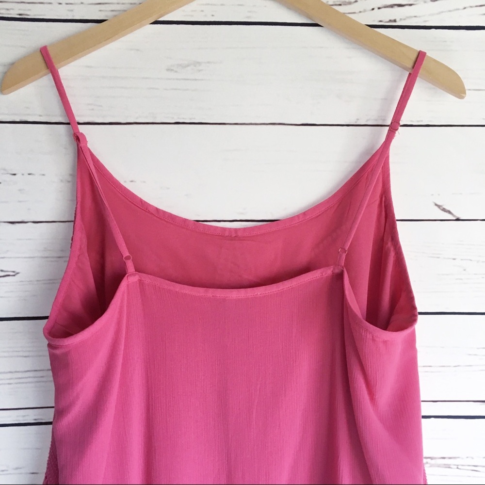 Loft sundress large pink flowy - Picture 5 of 6